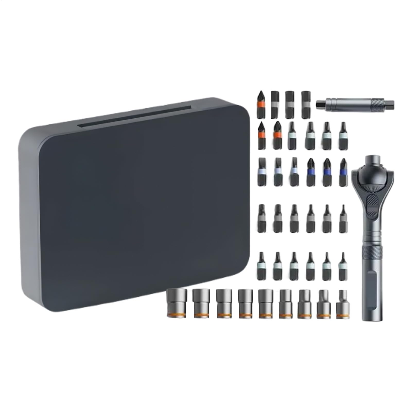 Set Di Cacciaviti Magnetici 40-In-1 Precisione Ergonomico Portatile | Kit Punte Cacciavite Meccanico Per Riparazioni Domestiche Meccanica Elettricista Edilizia Falegnameria Idraulica Industriale