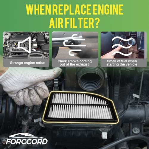 Image of 2-Pack Engine Air Filters for Honda CR-V CRV CR V 2012-2014 (2.4L) | Replace#17220-R5A-A00, Engine Filter Replacement Car Accessories