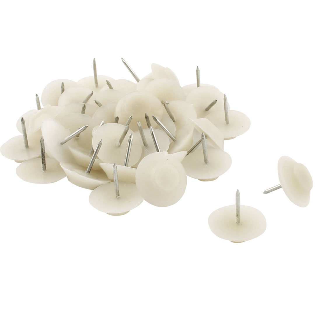 Plastic Furniture Chair Table Non- Floor Protector Nails 1 8cm Dia 30pcs Beige id 0cd 062 40f 589