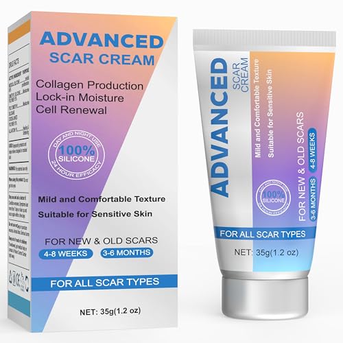 SarCop Silicone Scar Gel Scar Cream, Advanced Scar Removal Cream - Reduces The Appearance of C-Section, Injury, Stretch Marks, Acne, Burns, Keloids, Old & New Scars, 35g (1.2oz)