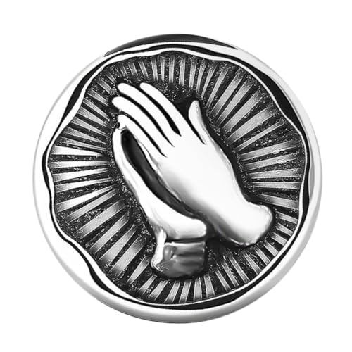 MAGICLULU Broche de Oración María Aleación Plata de Pin de Collar Resistente al Desgaste para Ropa y Compañeros