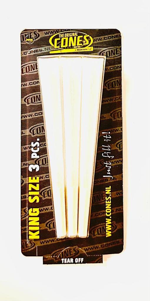 Cones Original King Size 3x Blister Mountain High Pre Rolled Paper King Size Cones Cigarette Rolling PACK OF 3 (3X PK(15cones))
