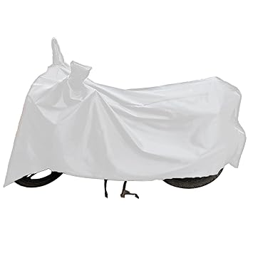 ShieldhubPro-Piaggio Vespa 150 BS6-Anti UV Sun Protection | Rain & Weather Resistant | Dust & Dirt Proof with Mirror Pockets & Lock Belt (Silver)