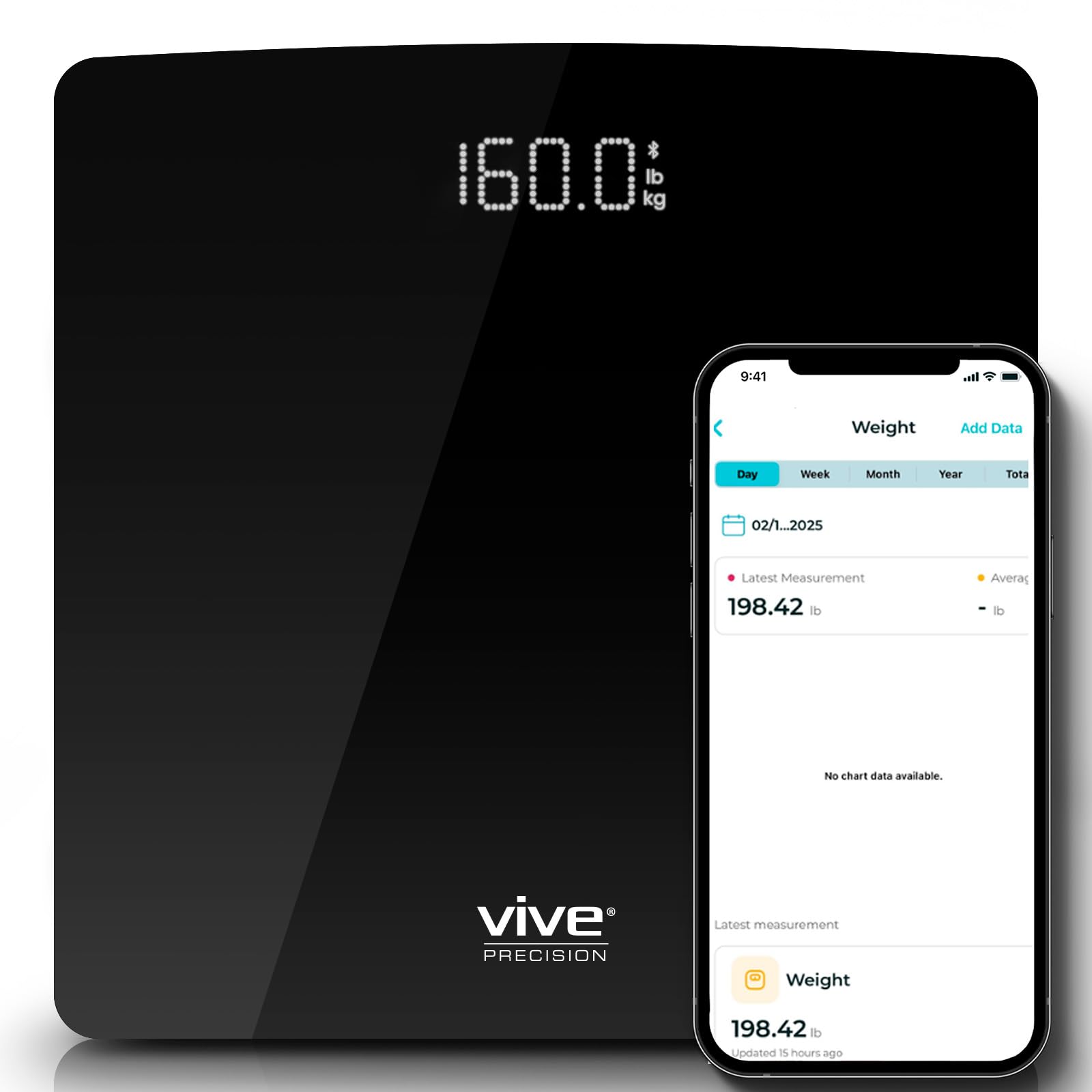 Digital Scale Compatible with Smart Devices (Black)-image-12