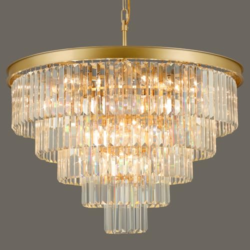 Crystal Chandeliers for Dining Room Lights Fixture Over Table, 20