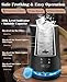 Nuovoware Milk Frother, 4-in-1 Milk Frother and Steamer with Temperature Control Dispaly Screen, 500ML/17oz Electric Automatic Frother for Latte, Cappuccinos, Hot Chocolate Milk, Light Brown