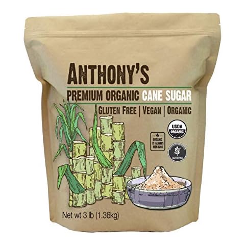 Anthony's Organic Cane Sugar, 3 lb Cover