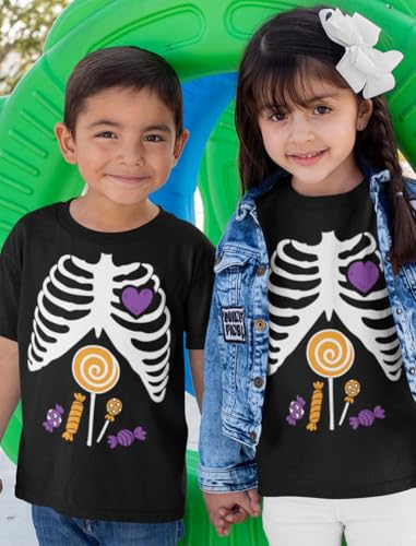 Tstars Pumpkin Head Flossing Skeleton Shirt - Funny Halloween Tee - Gift for Kids, Youth, Boys & Girls3