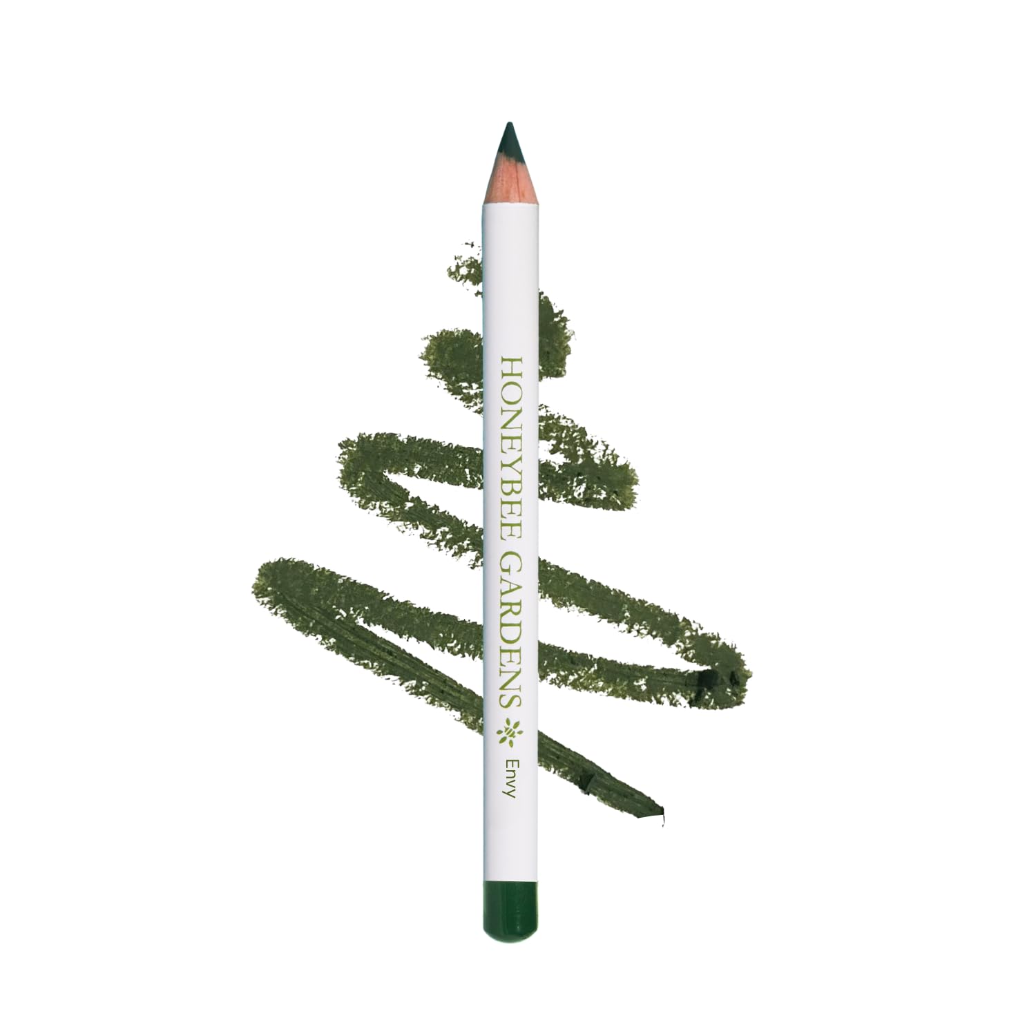 Honeybee Gardens Effortless Eye Liner Pencil in Envy, Rich Pigmentation, Smooth, Long-Wearing, Vegan, Gluten-Free
