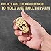 Metal Bike Chain EDC Fidget Toy,One Hand Spinning Sprocket Roller,Noiseless Office Home Classroom Travel Meeting Anxiety Stress Relief Gadgets for Adults Kids Teens with ADHD ADD Autism. (Golden)