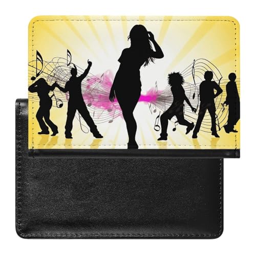 Porte-passeport mixte et étanche noir et blanc avec porte-carte