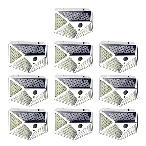 Lampe solaire extérieure 100 LED pour illuminer vos soirées et sécuriser le jardin