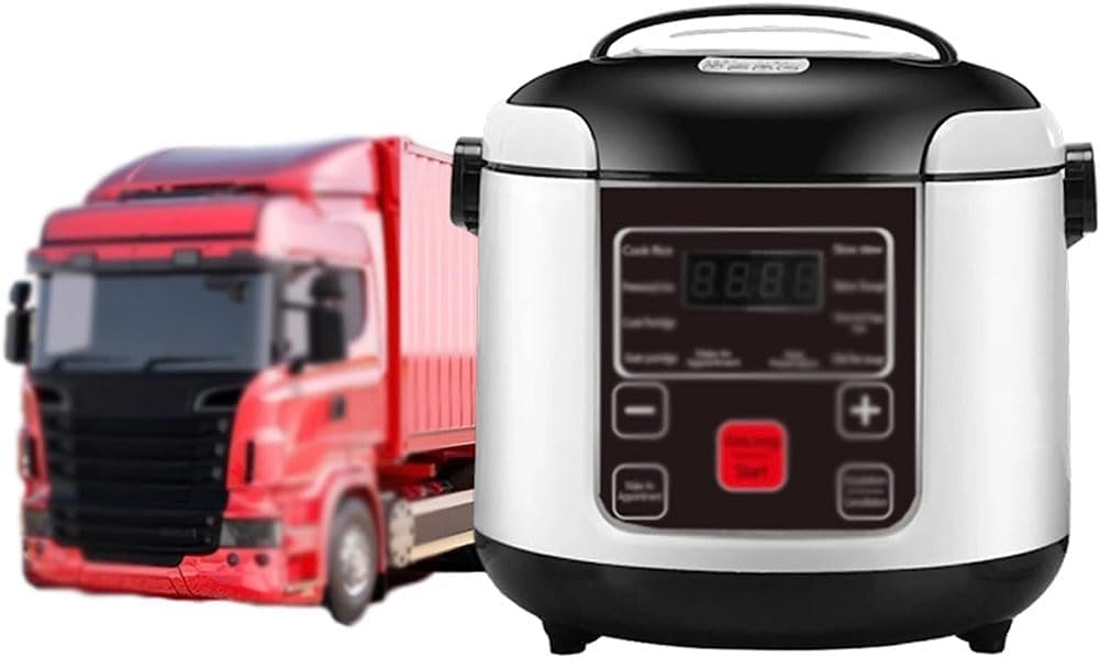 Fornello Di Riso Piccolo 12V / 24V, Fornello Di Riso Portatile Da Viaggio Per Auto, Funzione Di Riscaldamento E Mantenimento in Caldo, Perfetto Per Auto, Viaggi in Campeggio,24v