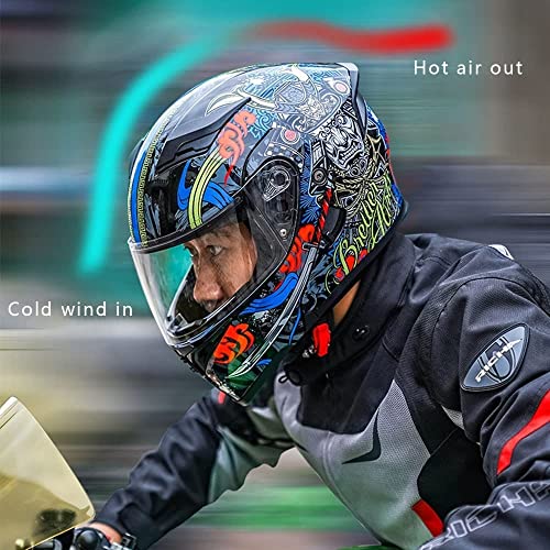 Casque protection moto Bluetooth modulable contre vent et soleil XXL - 4