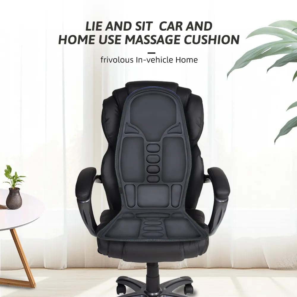 LADILA Massager for Back Pains, Soft Memory Foam Back Massager with Heat for Car, Office Chair or Home Couch, Heating Pad with 8 Vibration Motors, Massage Seat Cushion for Lower Back Thighs LADILA Massager for Back Pains, Soft Memory Foam Back Massager with Heat for Car, Office Chair or Home Couch, Heating Pad with 8 Vibration Motors, Massage Seat Cushion for Lower Back Thighs