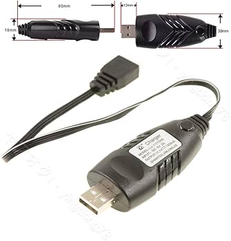 Amazon | P.D 11.1V 3S 3セル リポ バッテリー USB LiPo バランス 充電