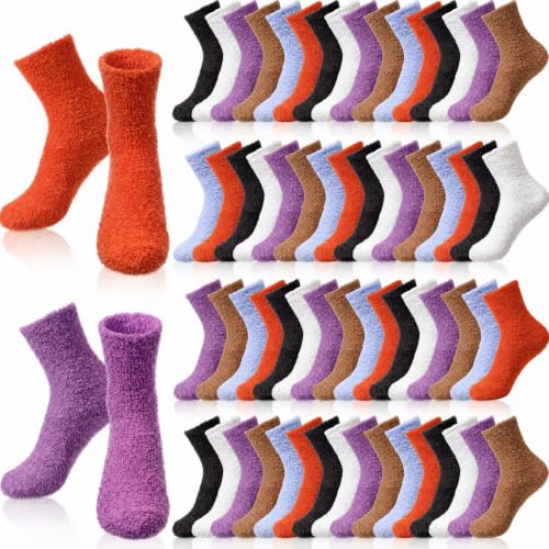 Image of Handepo 60 Pairs Women Fuzzy Socks Bulk