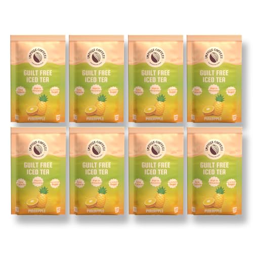 Image of Impulse Coffees Guilt Free Iced Tea Powder - Pineapple | Zero Refined Sugar | Low Calorie | Vitamin C & B-Complex | 20g X 40 Sachets | 800g