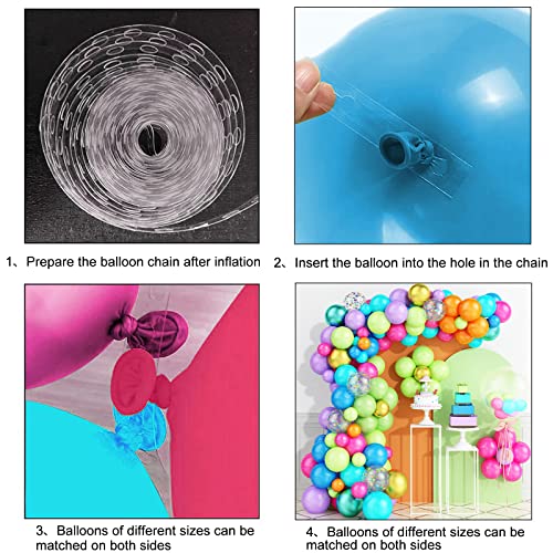 Rainbow Balloons Garland Kit, 84Pcs Circus Balloon Garland Arch Kit, Assorted Multicolor Balloons With Confetti Balloon For Carnival Circus Wedding Birthday Baby Shower Graduation Party Decorations #TOP2