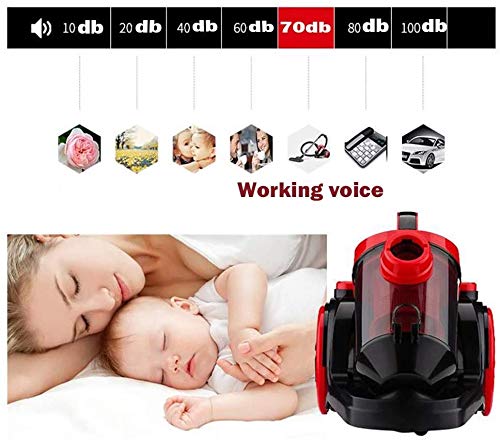 HUIXINLIANG Zuivere zuigkansen vacuümreiniger, ultra-rustige horizontale stofzuiger 2L-cilinder HEPA-filter Geen verbruikbare stofzuiger - Image 5