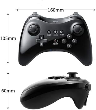 CuleedTec Wireless Pro Controller Gamepad for Wii U, with Charging Cable