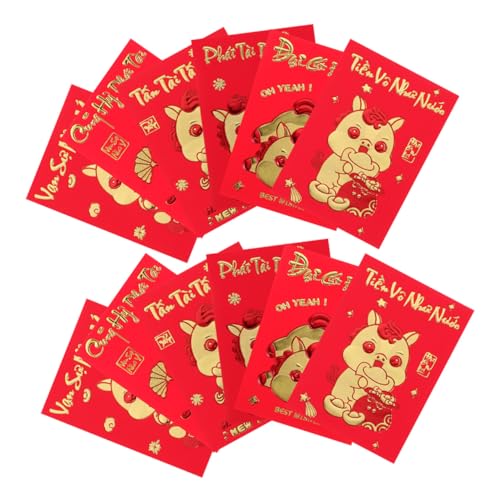 Enveloppes rouges Année du Cheval : lot de 360 pochettes chanceuses