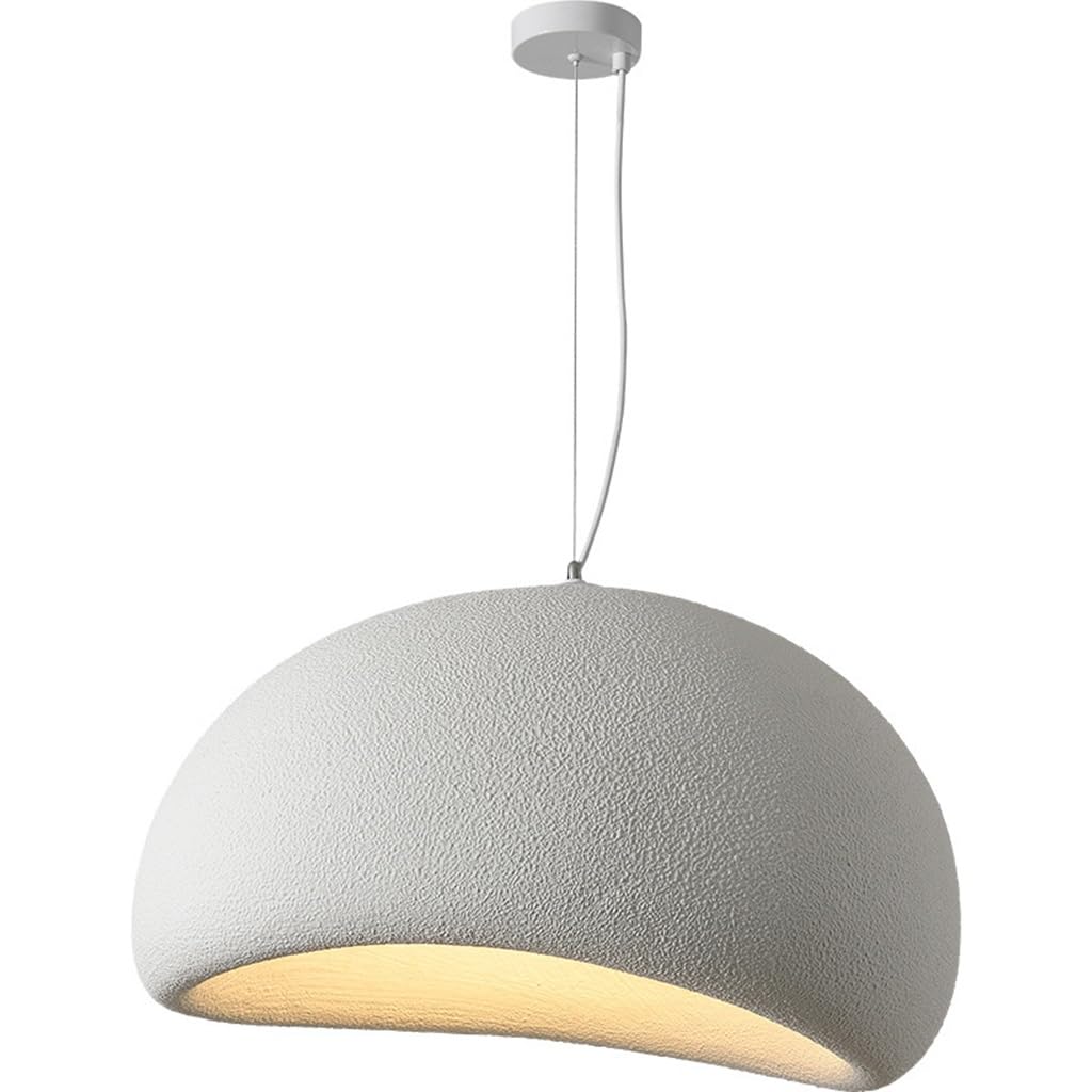 Nowoczesna Lampa Wisząca Japoński Styl Wabi-Sabi E27 Biały Kreatywny Żyrandol Stół Do Jadalni Lampa Wisząca Oświetlenie Wewnętrzne Regulowana Dekoracja Domu Do Jadalni Światło Wyspy Kuchennej(A,
