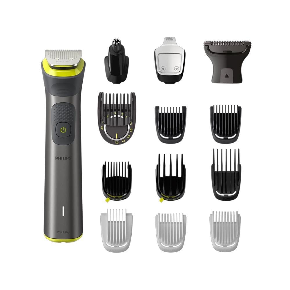 Philips Series 7000 All-in-one Trimmer, 14-in-1 Multigroom for face, Head and Body, One Tool - Ultimate Precision, 21 Length Settings (0.5-16 mm) (Model MG7930/15)