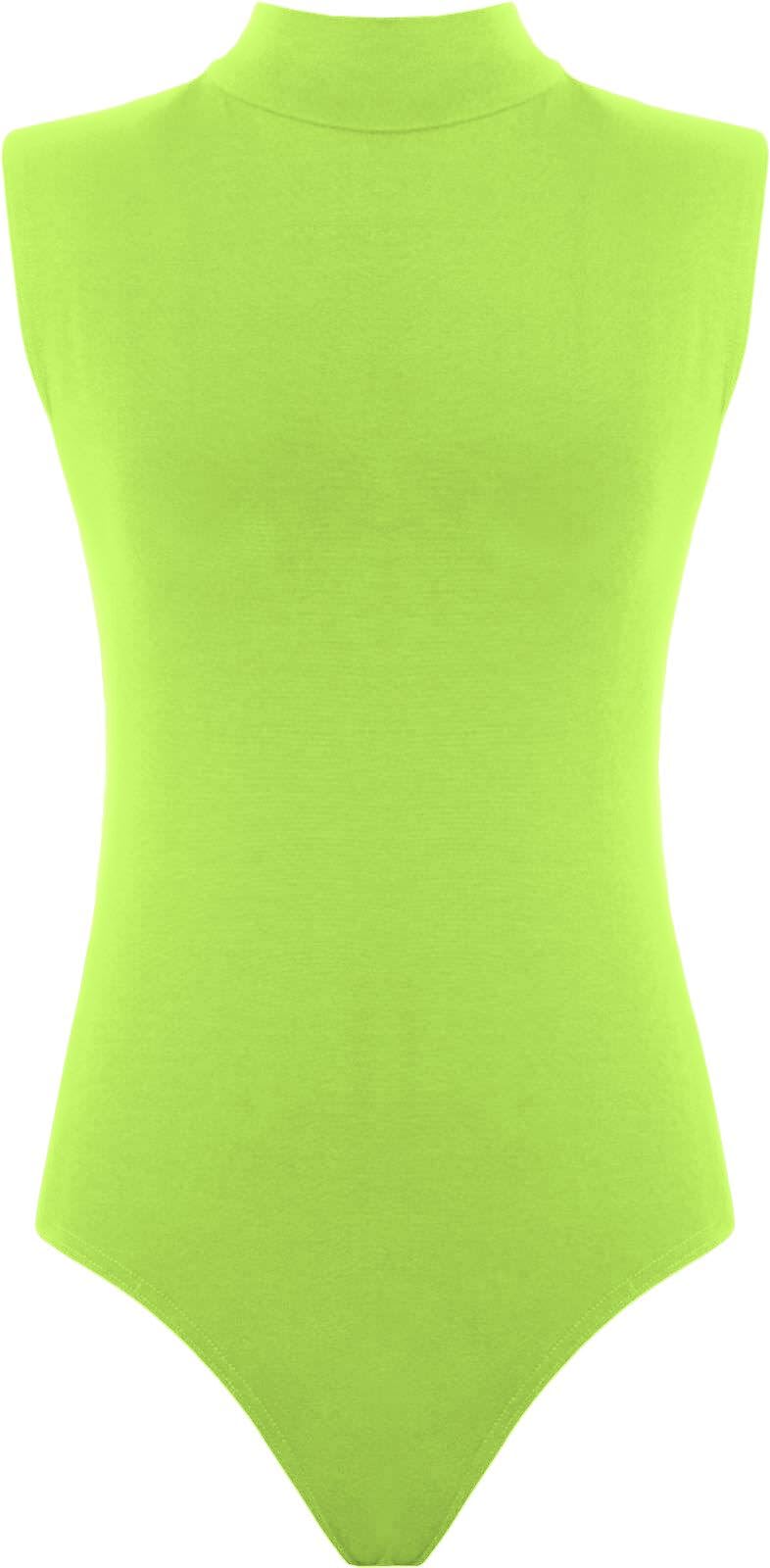 Body sans manches jaune fluo extensible pour éliminer les plis - 2