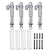 XSYGO RC Shocks Adjustable Absorber Aluminum RC Shocks with 2 Sets of Springs hardness for TRX4M 1/18 RC Crawler Car Upgrade Parts (Titanium)