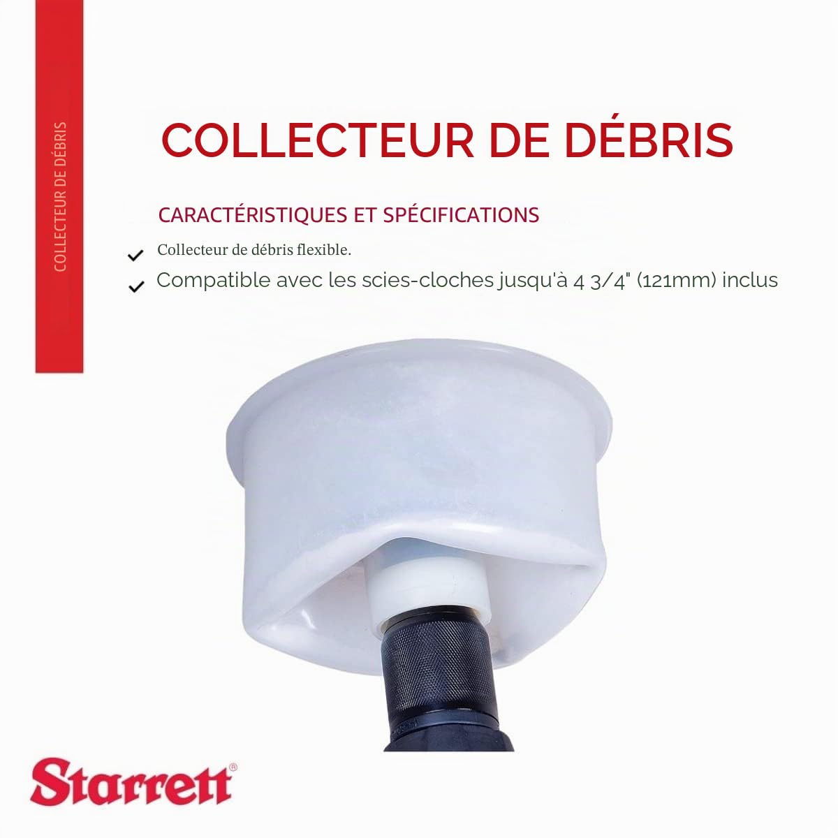 Starrett DB2 Collecteur de poussière pour scies à trous