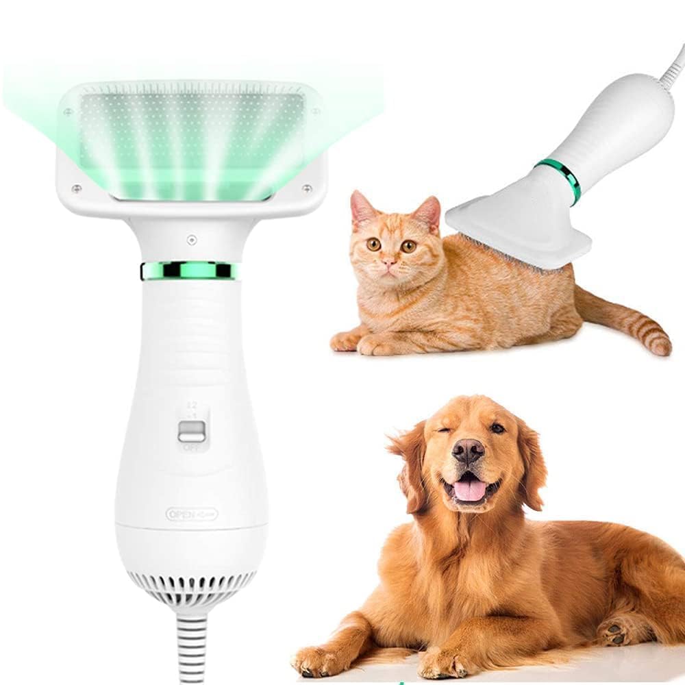 Pet Hair Dryer, Pet Hair Dryer Comb, Pet Grooming Hair Dryer with Comb, Adjustable Temperature and Low Noise, 2 in 1 Portable Home Pet Care for Dogs and Cats-image-46