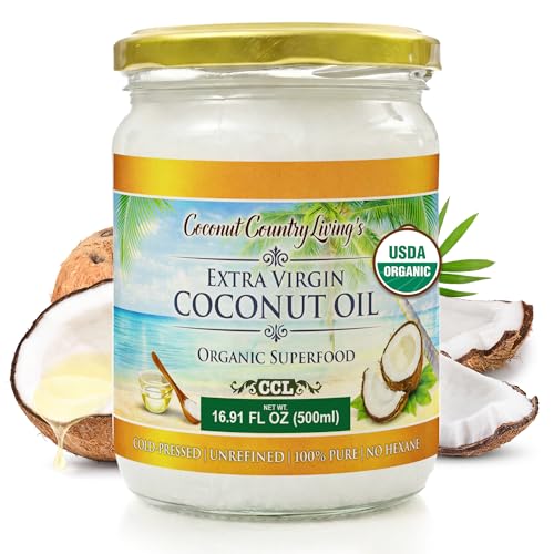 Organic Extra Virgin Coconut Oil - Unrefined Organic Cold Pressed