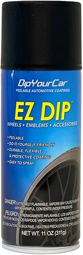 DipYourCar. com EZ Paint - Lata de capa de inmersión automotriz pulverizable Protección de pintura desprendible extraíble para automóviles, ruedas,