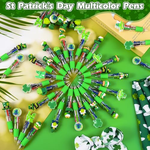 Set 50 bolígrafos multicolor 4 en 1 Día de San Patricio miniatura 3