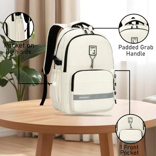 Image of Tinytot 30 Litre Japanese Korean Style School Bag Water-Resistant Laptop & Travel Backpack - Unisex Large 18 Inches Multipurpose Student Backpack for Boys & Girls, Men & Women