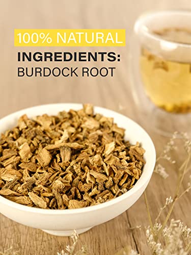Image of TeeLux Burdock Root Tea Loose Leaf, Cut & Sifted, Caffeine Free, 16oz | Smooth & Mild Flavor, No Additives, Natural Herbal Tea for Hot or Iced