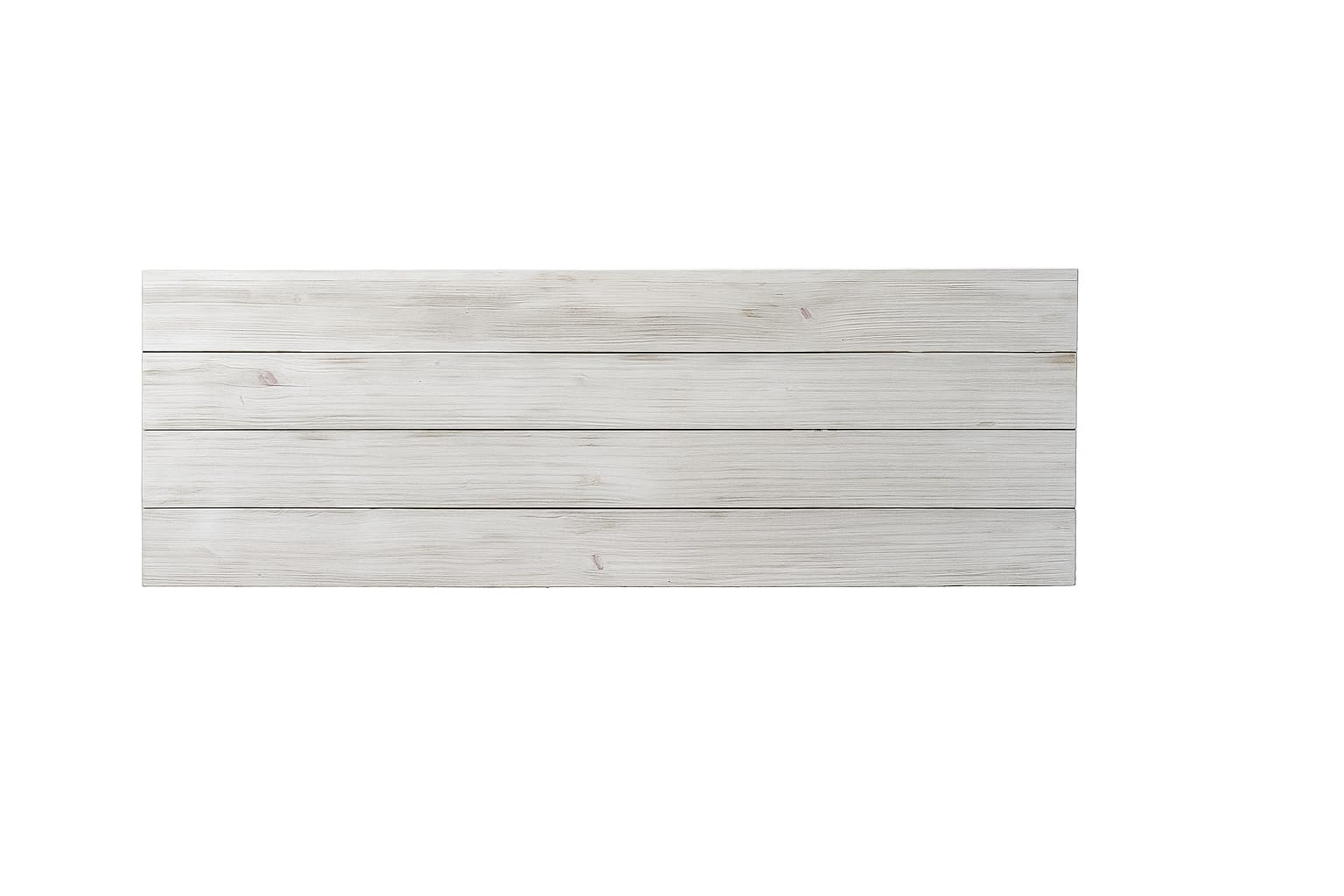Cabecero Cama 150 y 160 cm Queen Size - Madera Maciza de Pino Estilo Nórdico - Hecho a Mano en España - Hiyori Blanco Envejecido