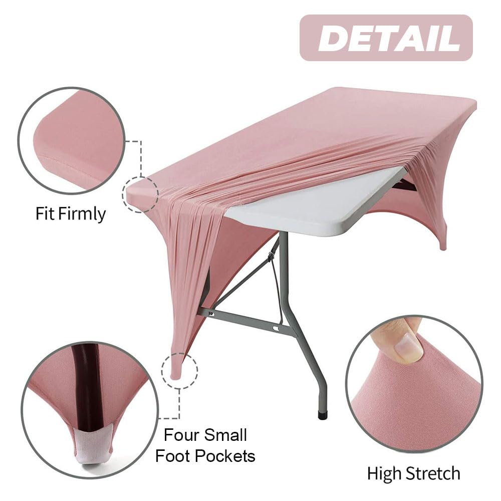 Nappe Extensible Mateju Pour Table Cocktail - Spandex, 8FT (244 Cm), Jaune Or, Résistante Aux Plis