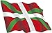 Artimagen Adesivo Bandiera sventolante Euskadi Spagna 80x60 mm.