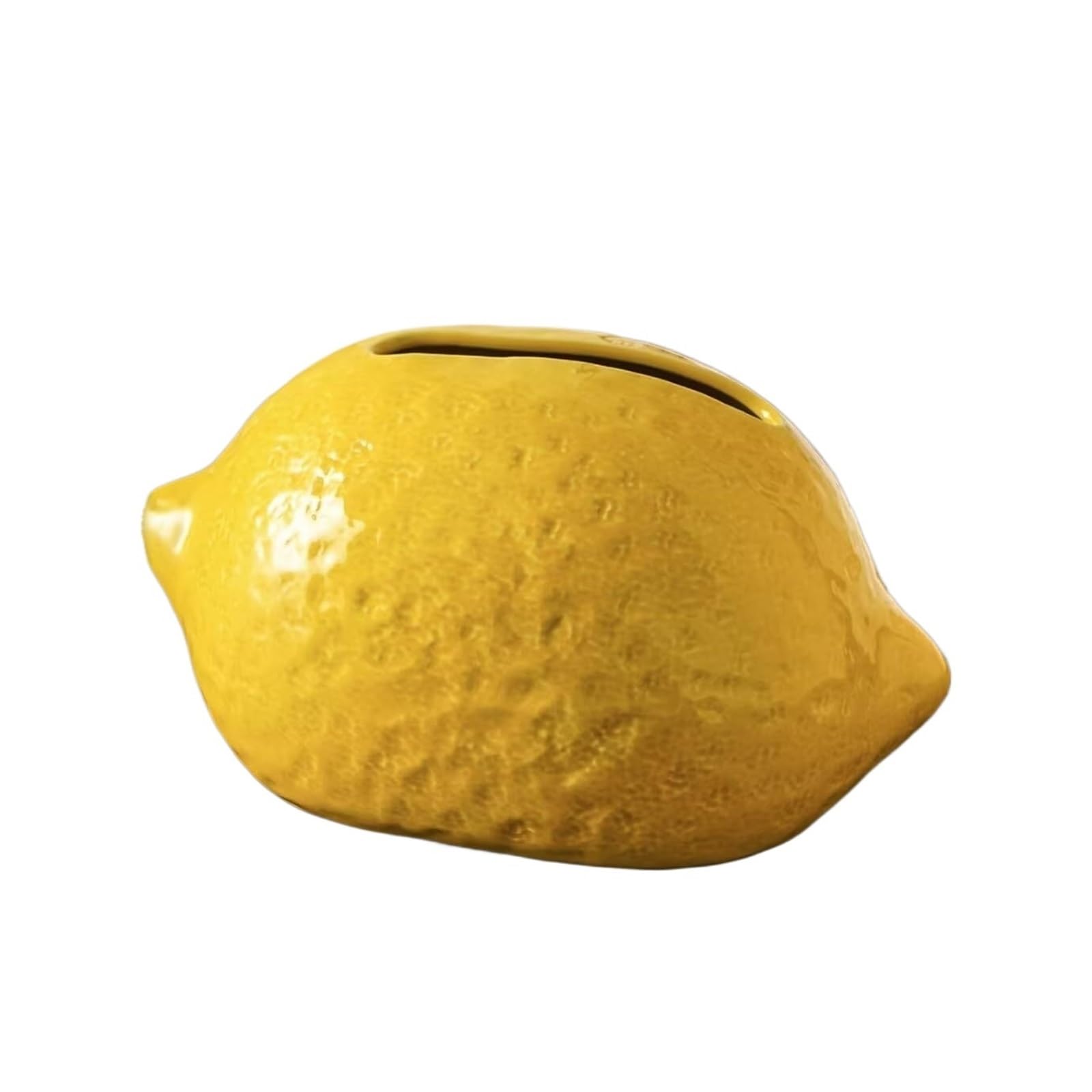 Kosmetiktuch-Spenderbox Kreativer dekorativer zitronenförmiger Keramik-Taschentuchbox-Halter, Moderne Heimdekoration Must-Haves für die Wohnung(Yellow)