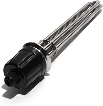 Flange Water Zeater Element 2" Tri Clamp 64mm Flange Heating Element 3KW 4.5KW 6KW 9KW 12KW SUS304 Immersion Water Heater 220V 380VGold,220V_12KW 355MML