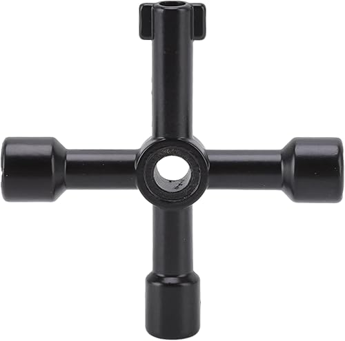 Miniatura 6 de Pssopp Llave de llave de medidor de agua, llave de paso con mango estilo T para bordillo y válvula de agua principal (azul)