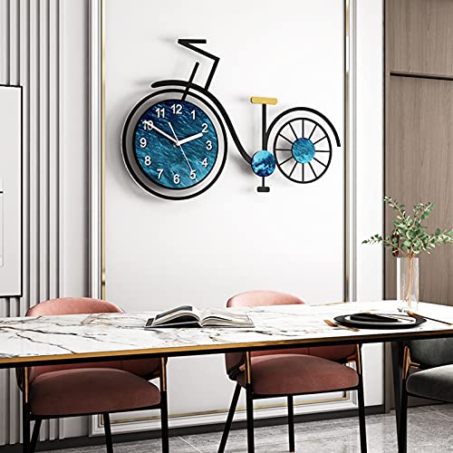 Modern Simplicity Wall Clock, Simulation Bicycle Silent Wall Clock, Battery Powered Decorative Quartz Clock for Interior Home ​decoration/wall Decoratio,32.3x21.5in steampunk buy now online