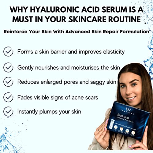 Hyaluronic Acid Serum Ampoules Pack (10Pc) - Boosts Light Therapy Results - Anti Wrinkle And Anti Aging Serum - Moisturizing And Hydrating Facial Serum. #TOP1