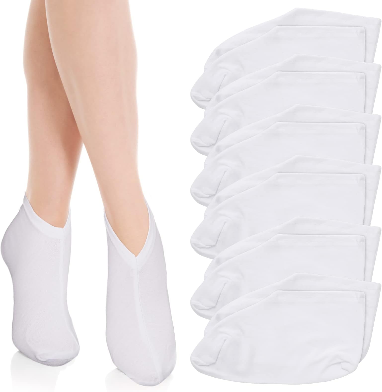Sibba6 Pairs Moisturizing Socks Overnight, Spa Socks, Lotion Moisturizing Socks Spa Overnight Absorbing for Dry Cracked Feet