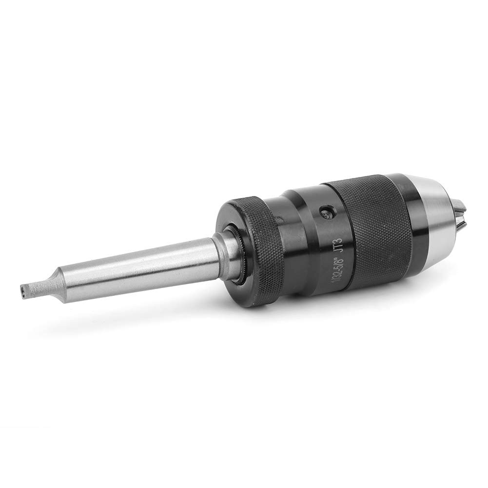Estink Mandrino Trapano MT2-JT3, 1-16 mm Mandrino per Trapano a Colonna Mandrino Autoserrante per Tornio Senza Chiave con Albero Conico per Macchine Trapano, Fresatrici, Torni