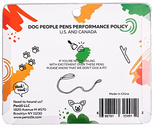 Milktoast Brands Funny Dog People Pens, A Snarky Gag Gift For Pet Owners Or Coworkers, Black Pens Dg101 5 Count (Pack Of 1) #TOP1