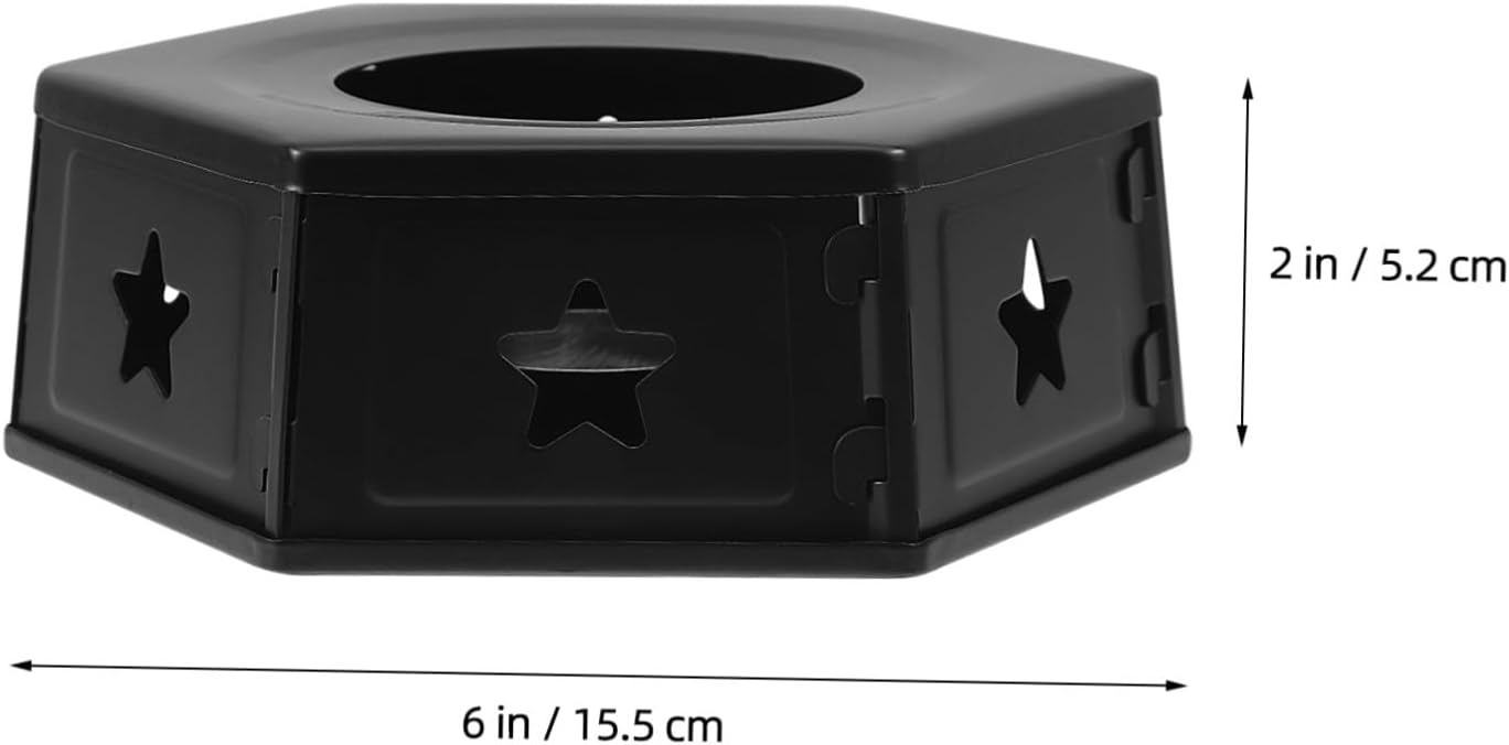 Stainless Steel Portable Teapot Heater Base, Removable Hollow Tea Stove Holder for Household Coffee and Tea Warmer Use