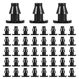 50 Pieces Drip Irrigation Goof Plug 1/4 Inch Drip Irrigation Connectors Barbed Drips Line Plugs End Plugs for Home Garden Tube Supplies Tubing Water Tubing Gardening Supplies Black